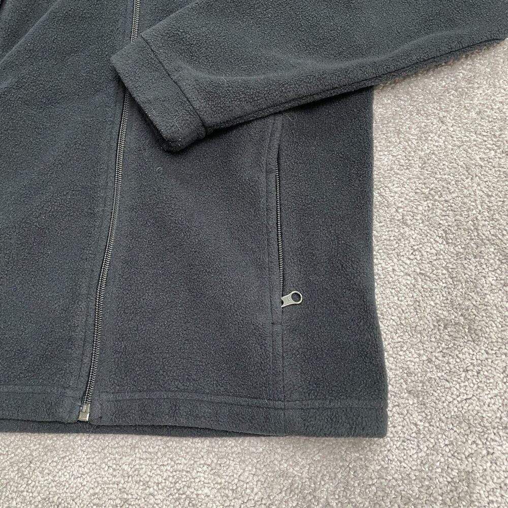 Columbia Steens Mountain Fleece Jacket Boys Youth Large Black Full Zip Outdoor - Picture 9 of 10